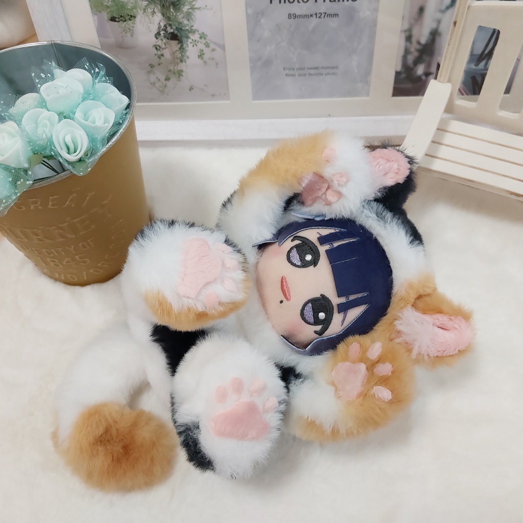 三毛だらけ⑧ あざとポーズ おすわりぬい服 ちびぐるみ対応 ぬい服 ねこ