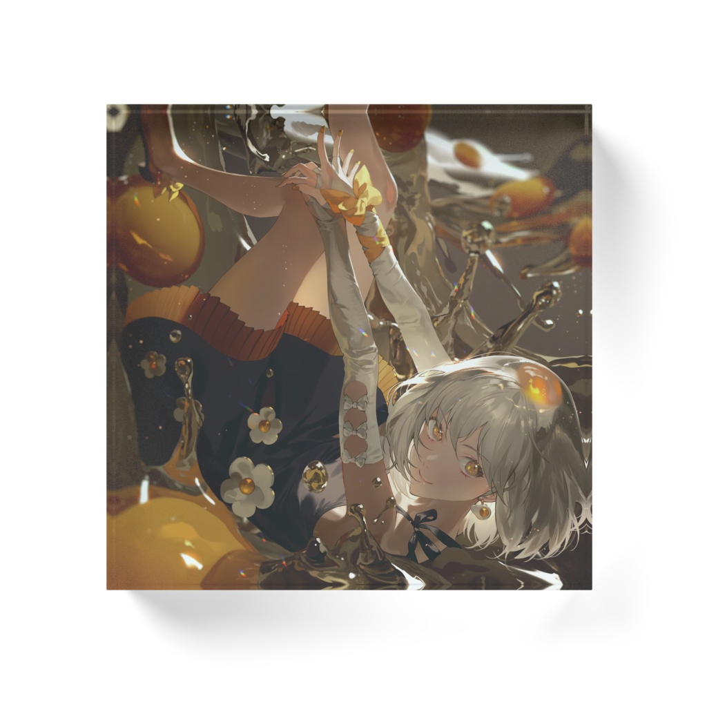 Clear parts-eggアクリルブロック