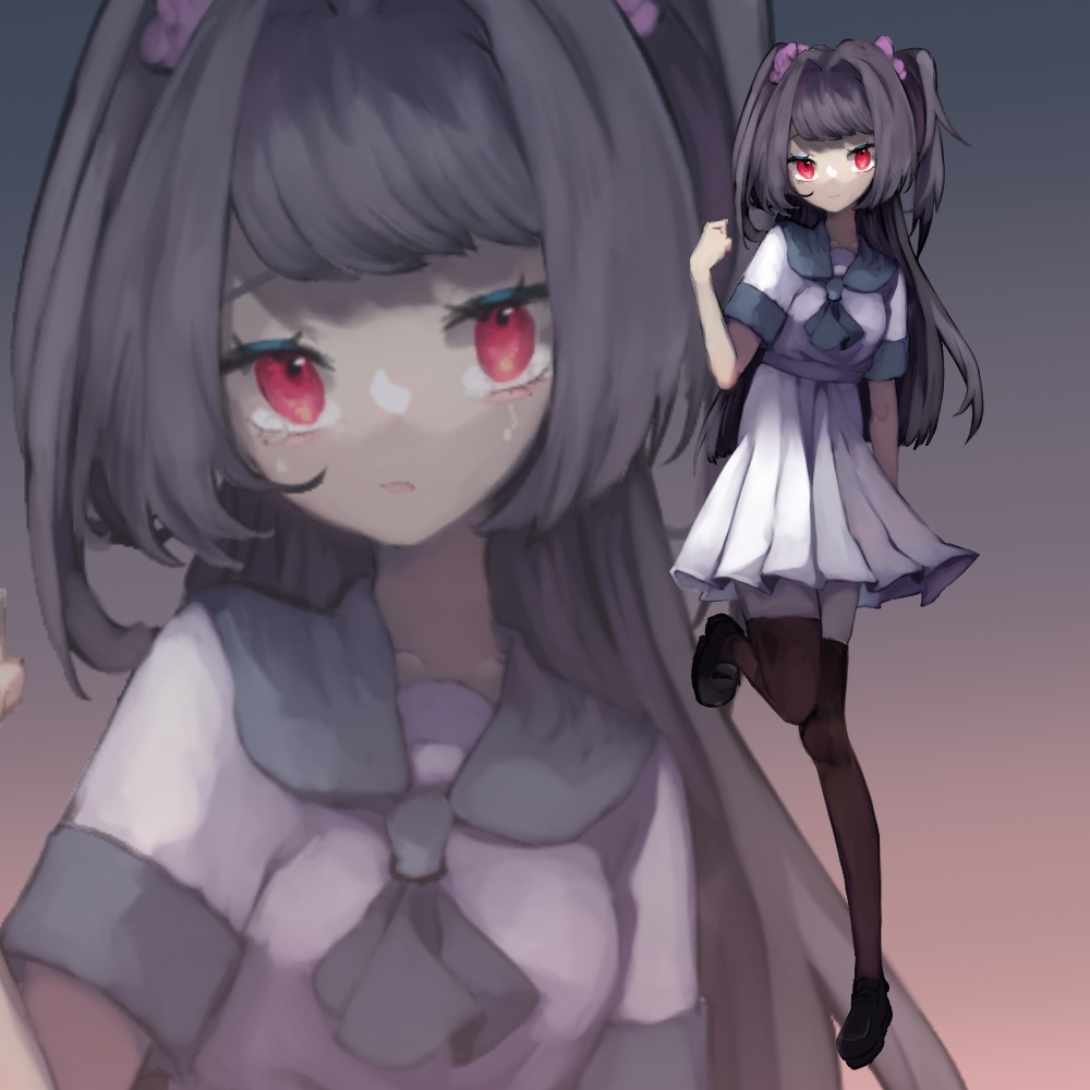 セーラー女子の立ち絵素材【表情差分10種】