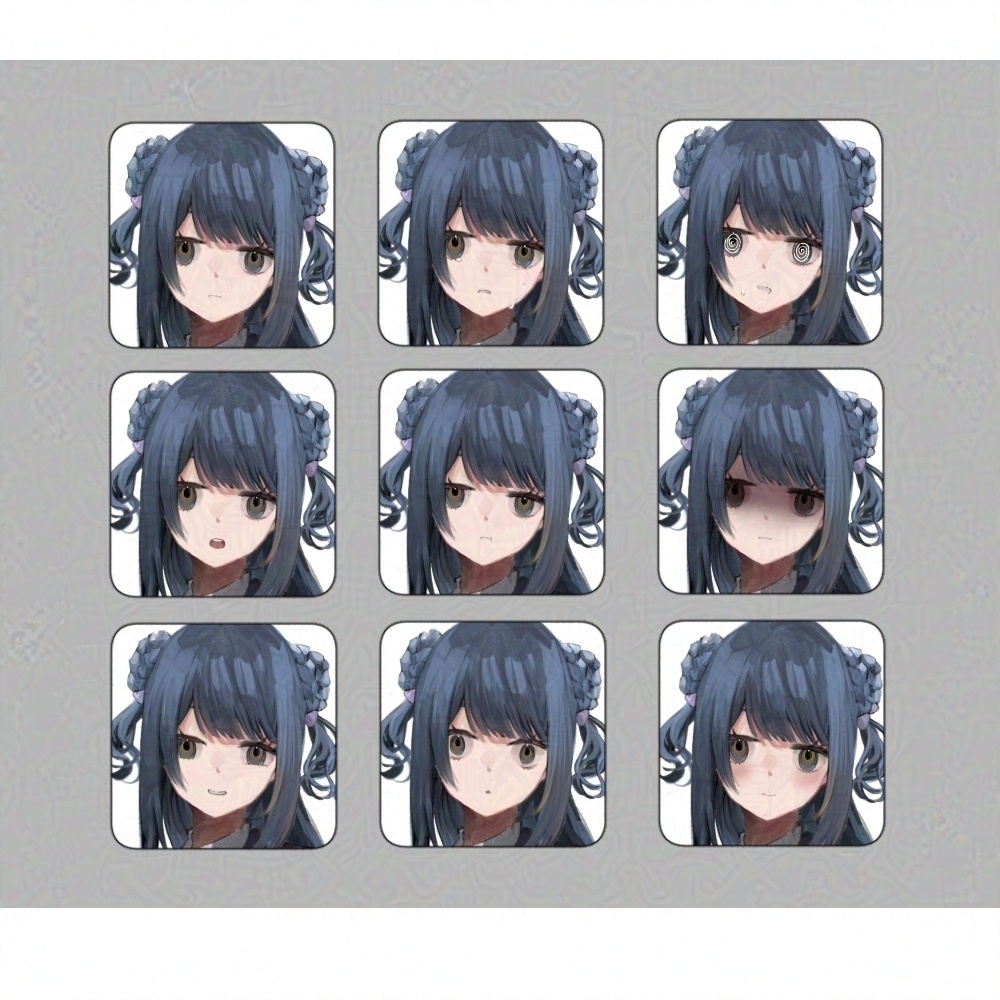 女の子立ち絵素材【無料版あり/表情9種】