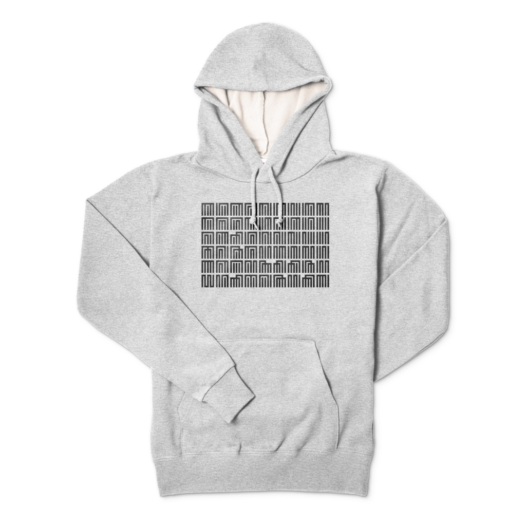 源氏香之図 - black -【Plaid by cooLuna / Prototype 01B】パーカー(2色)