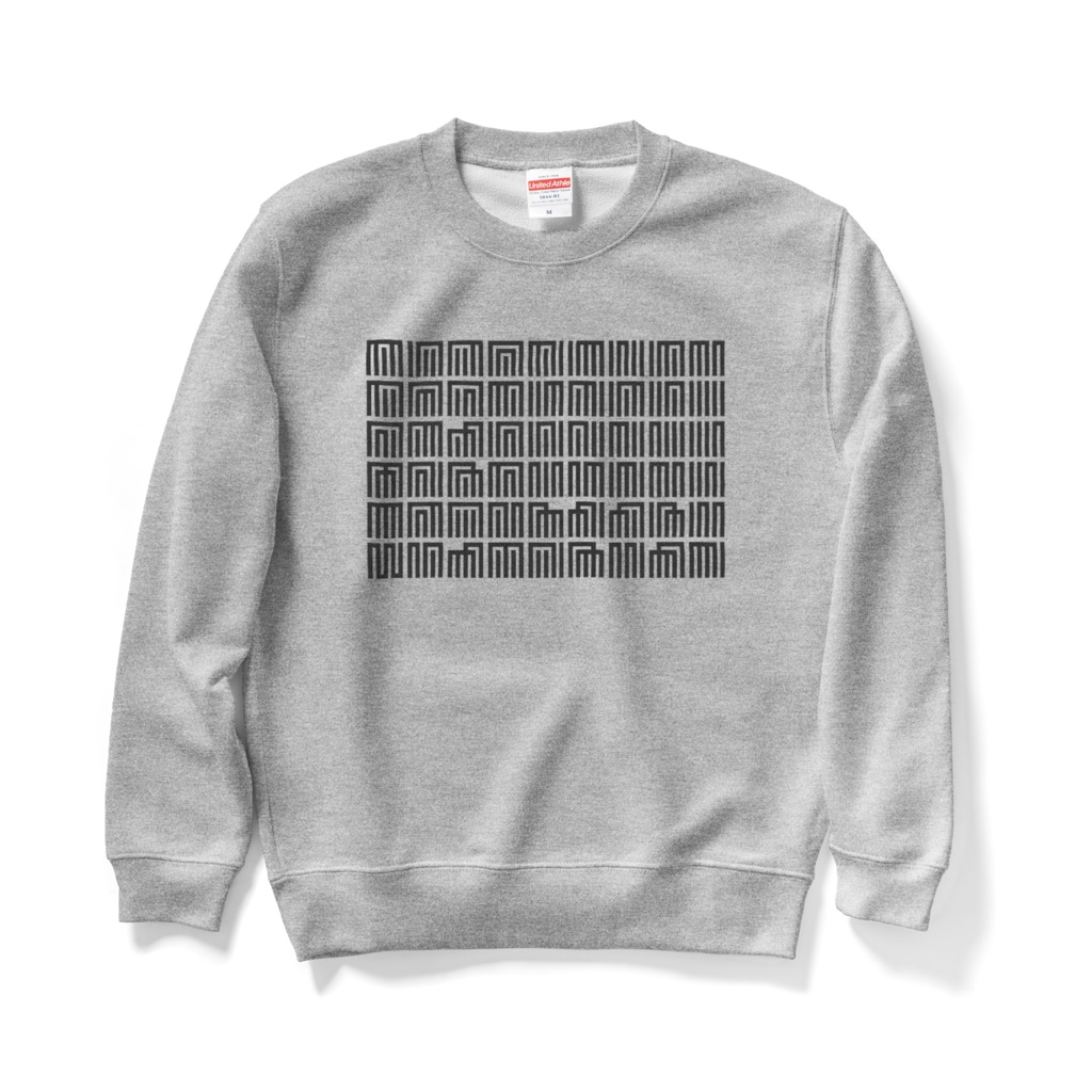 源氏香之図 - black -【Plaid by cooLuna / Prototype 01B】スウェット(3色)