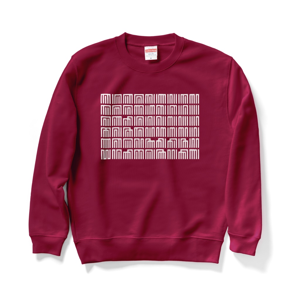 源氏香之図 - white -【Plaid by cooLuna / Prototype 01W】スウェット(3色)