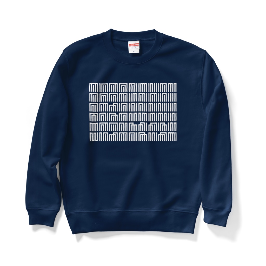 源氏香之図 - white -【Plaid by cooLuna / Prototype 01W】スウェット(3色)