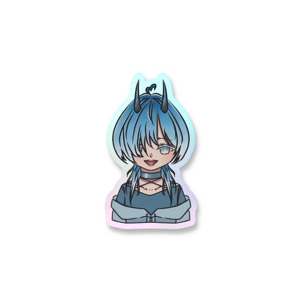 柊綺藍ステッカー（オーロラ枠）