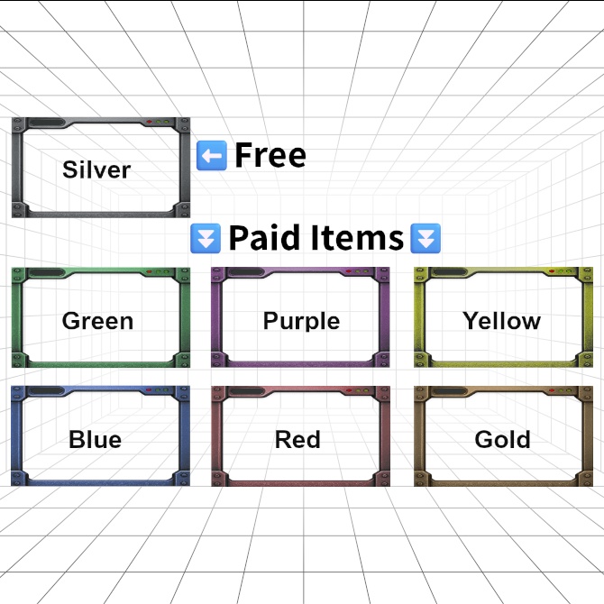 【無料版あり】YouTubeサムネイル用フレーム『メタル・フレーム』