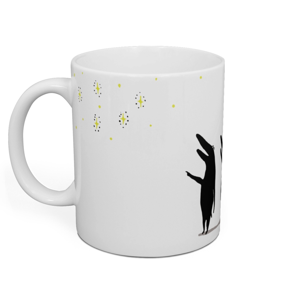 キラキラに喜ぶ生き物、クロ