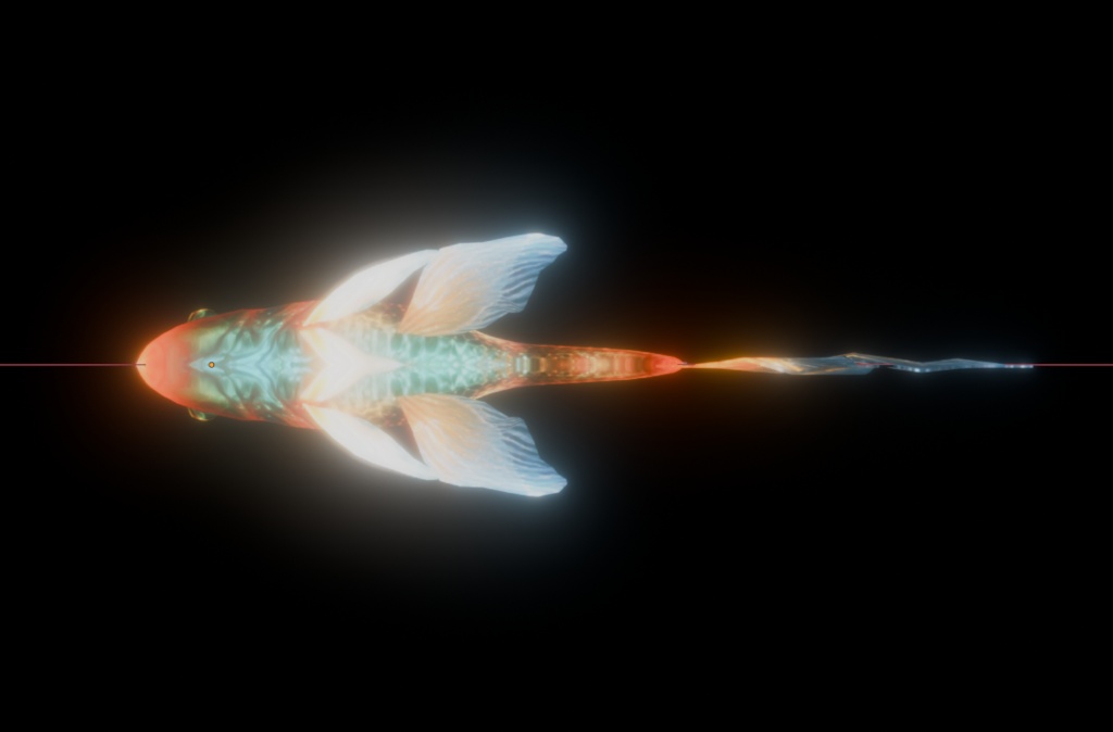 【VRChat】動く金魚|UnityPackage + Blender