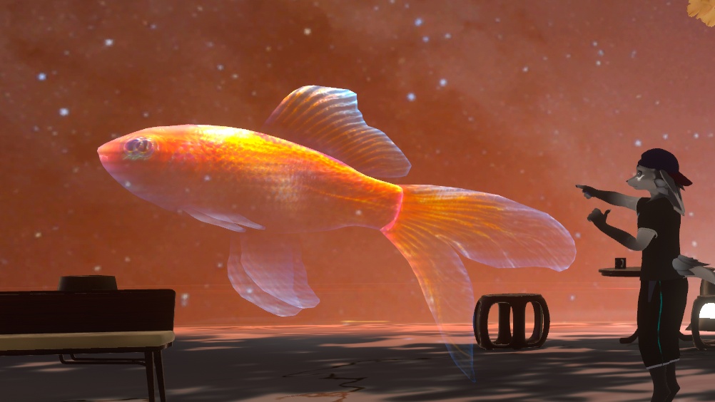 【VRChat】動く金魚|UnityPackage + Blender
