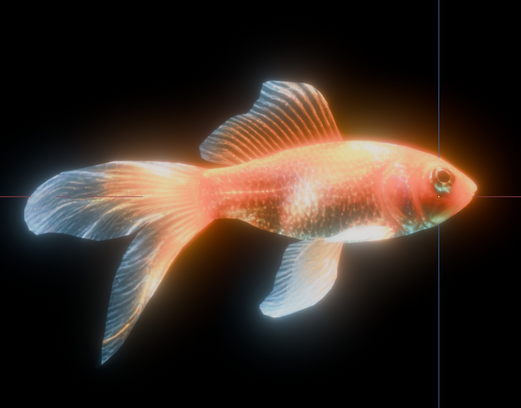 【VRChat】動く金魚|UnityPackage + Blender