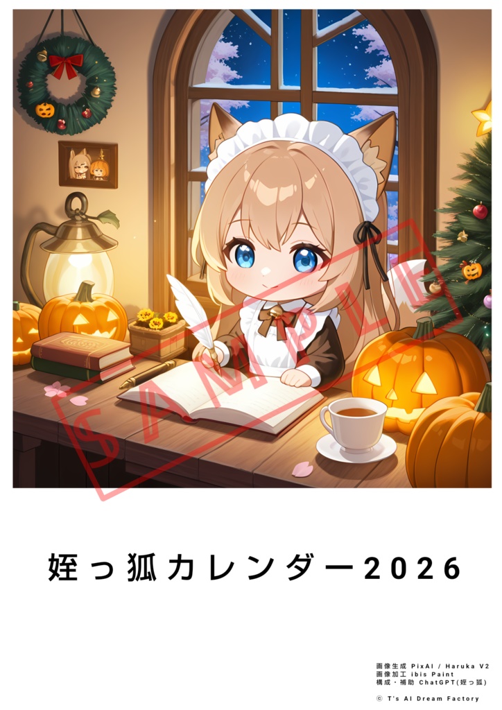 姪っ狐カレンダー2026