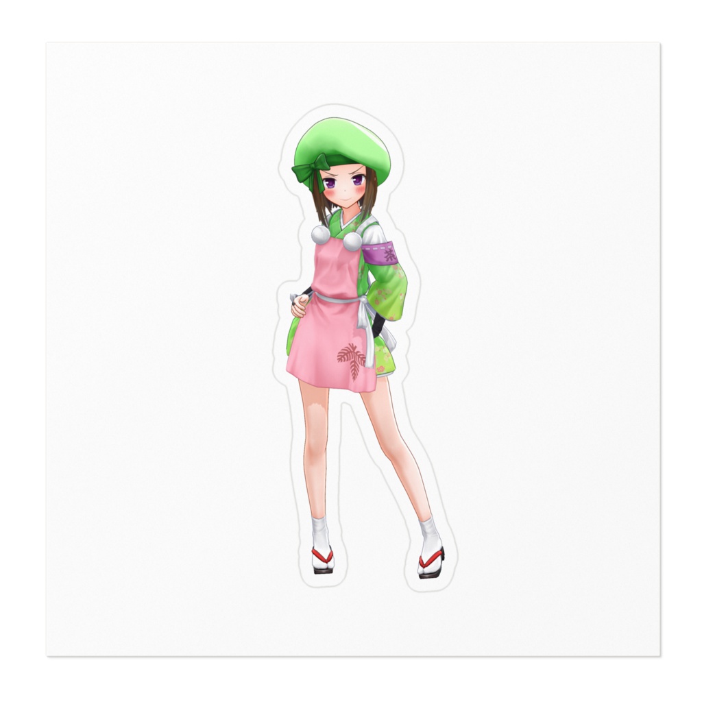 ふちゃきちステッカー001