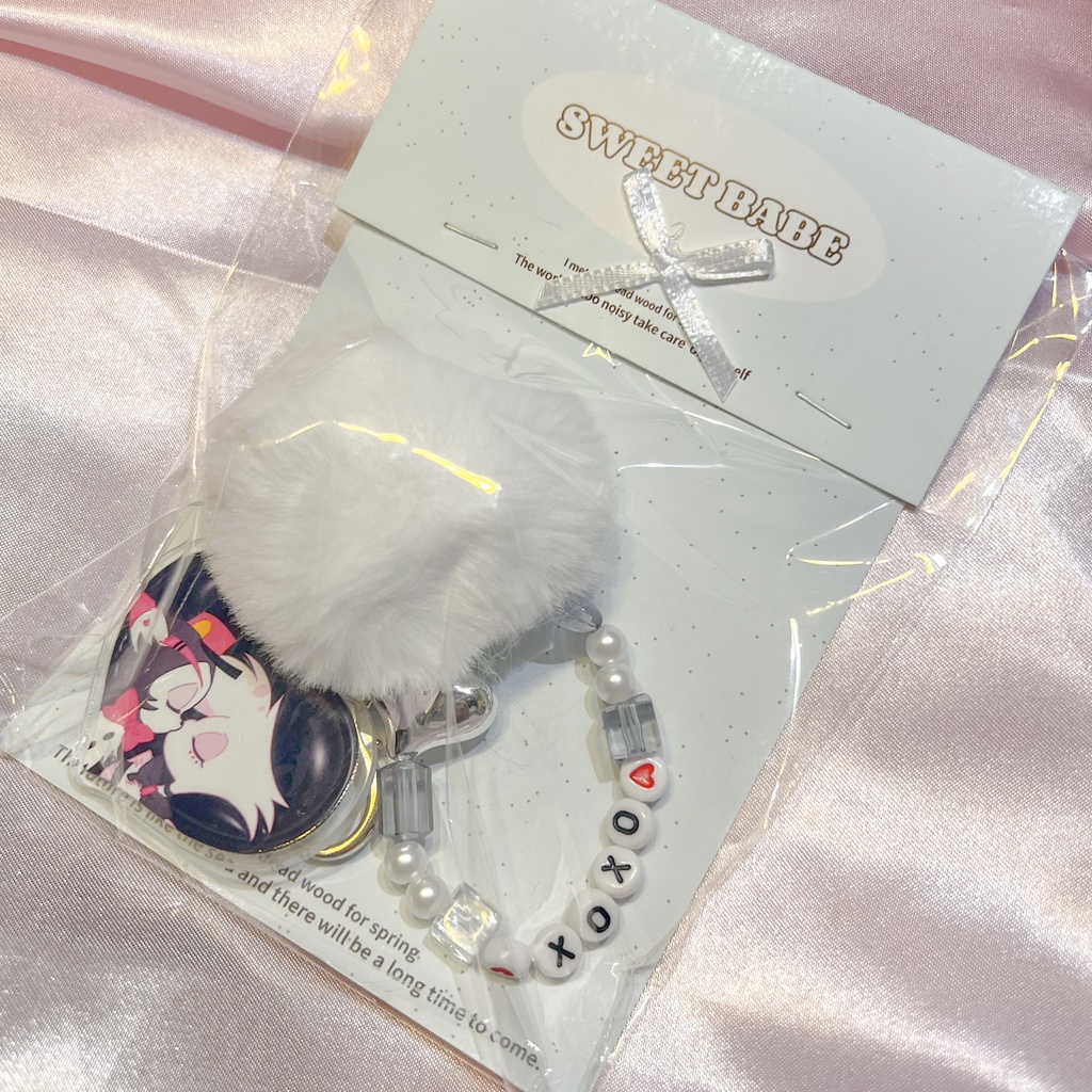 【ハスエン】チャーム付きアクリルキーホルダー