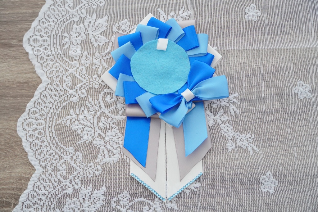 ロゼット青×水色