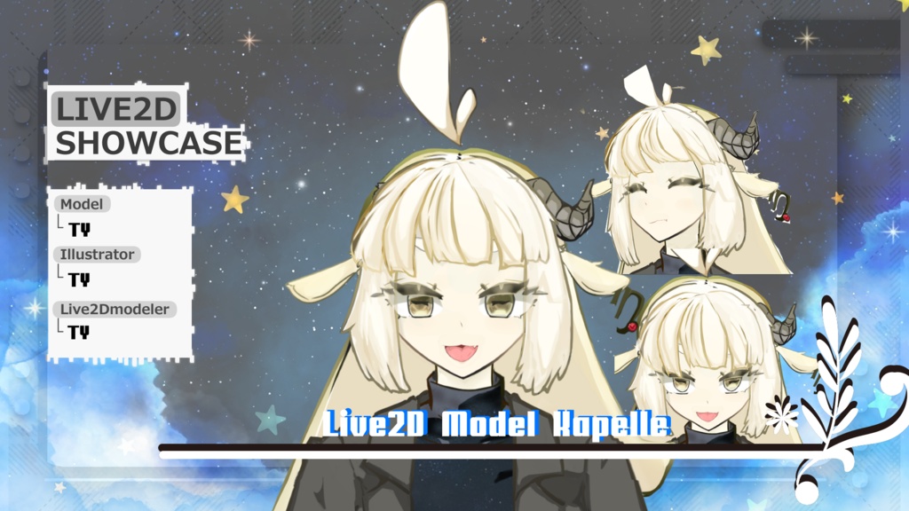 [Live2D量販モデル]山羊子(VtuberStudio)