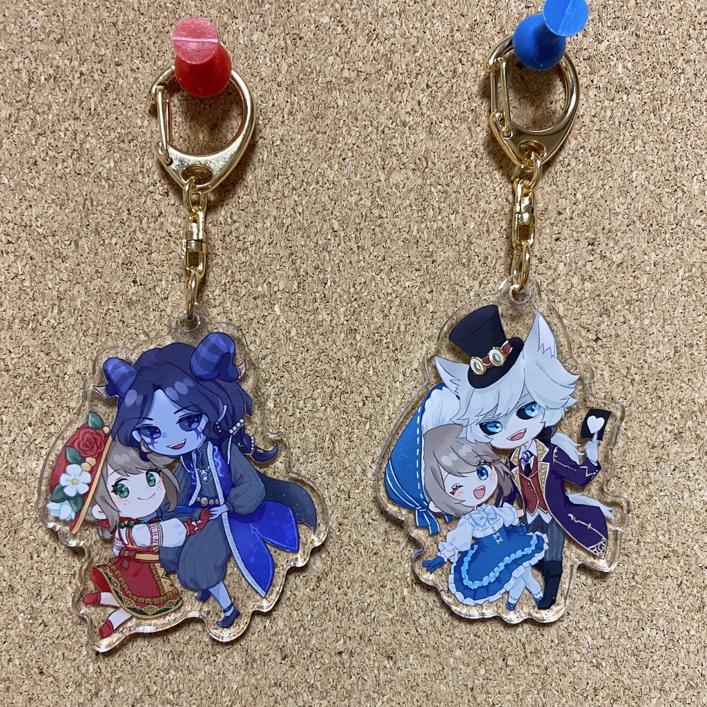 ジョゼエマ アクキー・月下缶バッジ