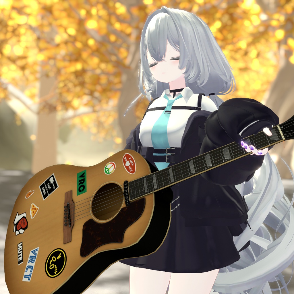 【VRChat】ギターケース & ギター (MA対応)
