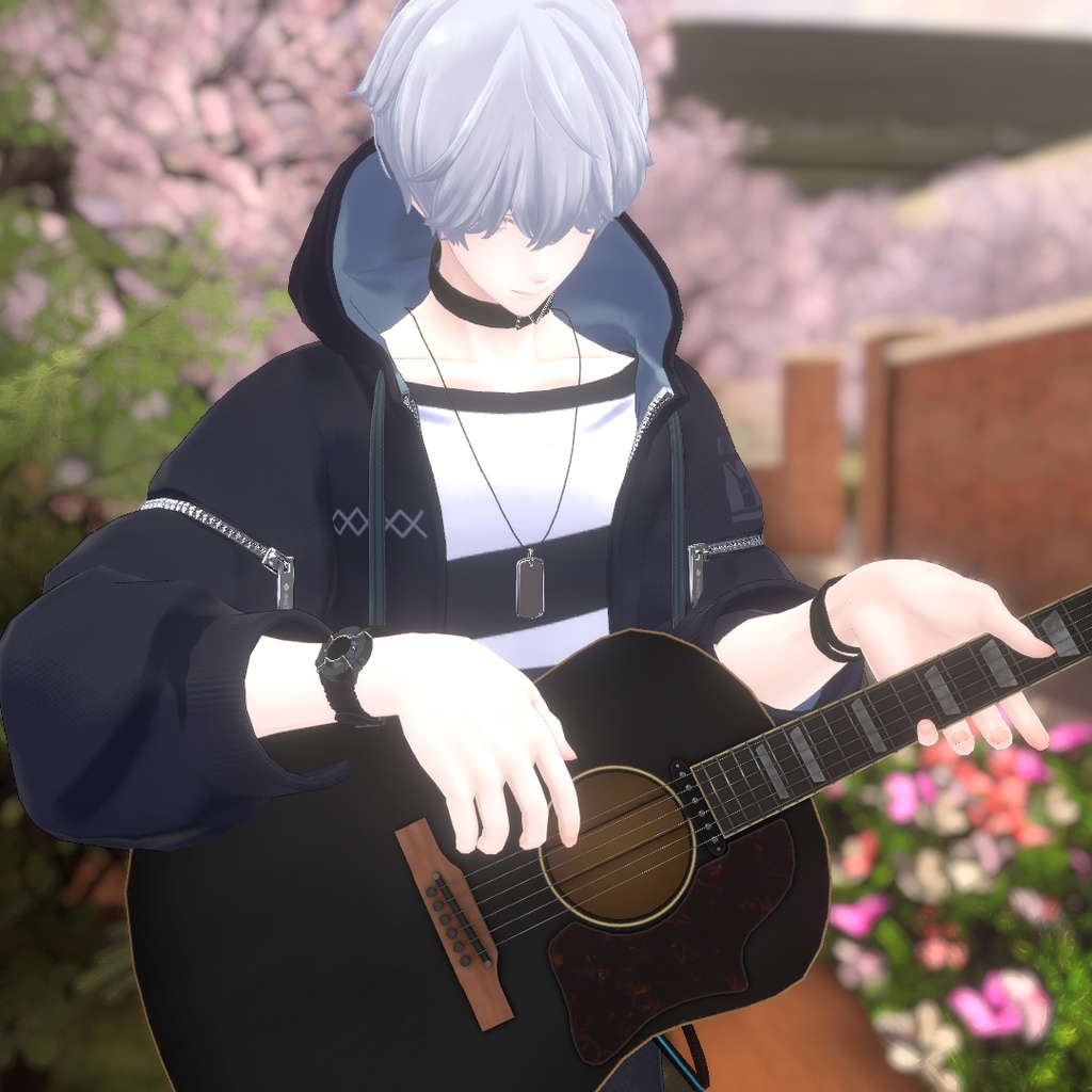 【VRChat】ギターケース & ギター (MA対応)