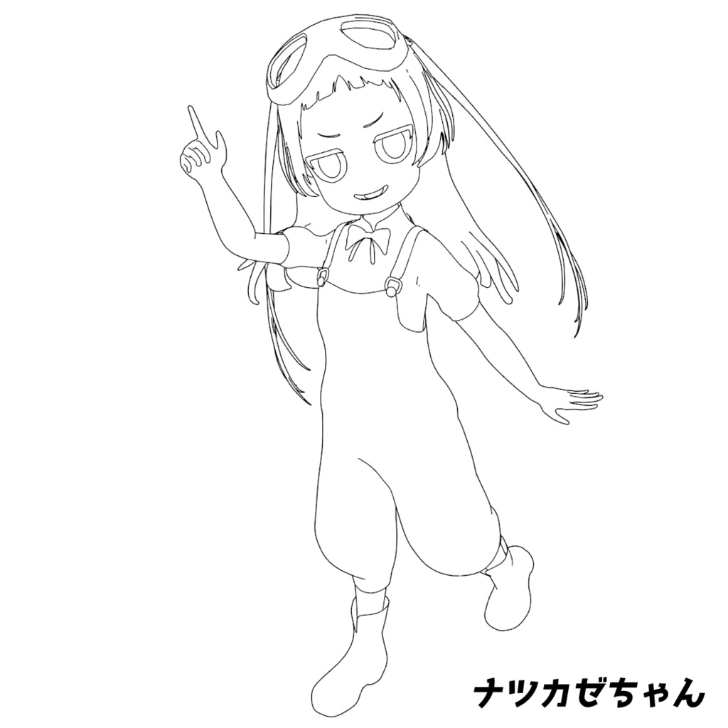 ナツカゼちゃんとチャロンの塗り絵!