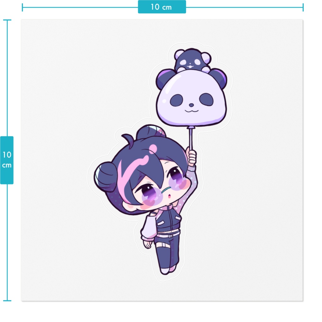 ふわふわバルーンステッカー(PINK)