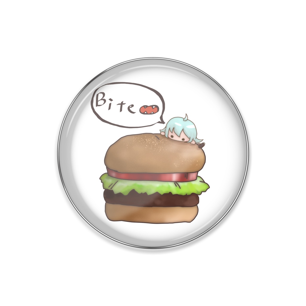 Biteバーガーピンバッジ