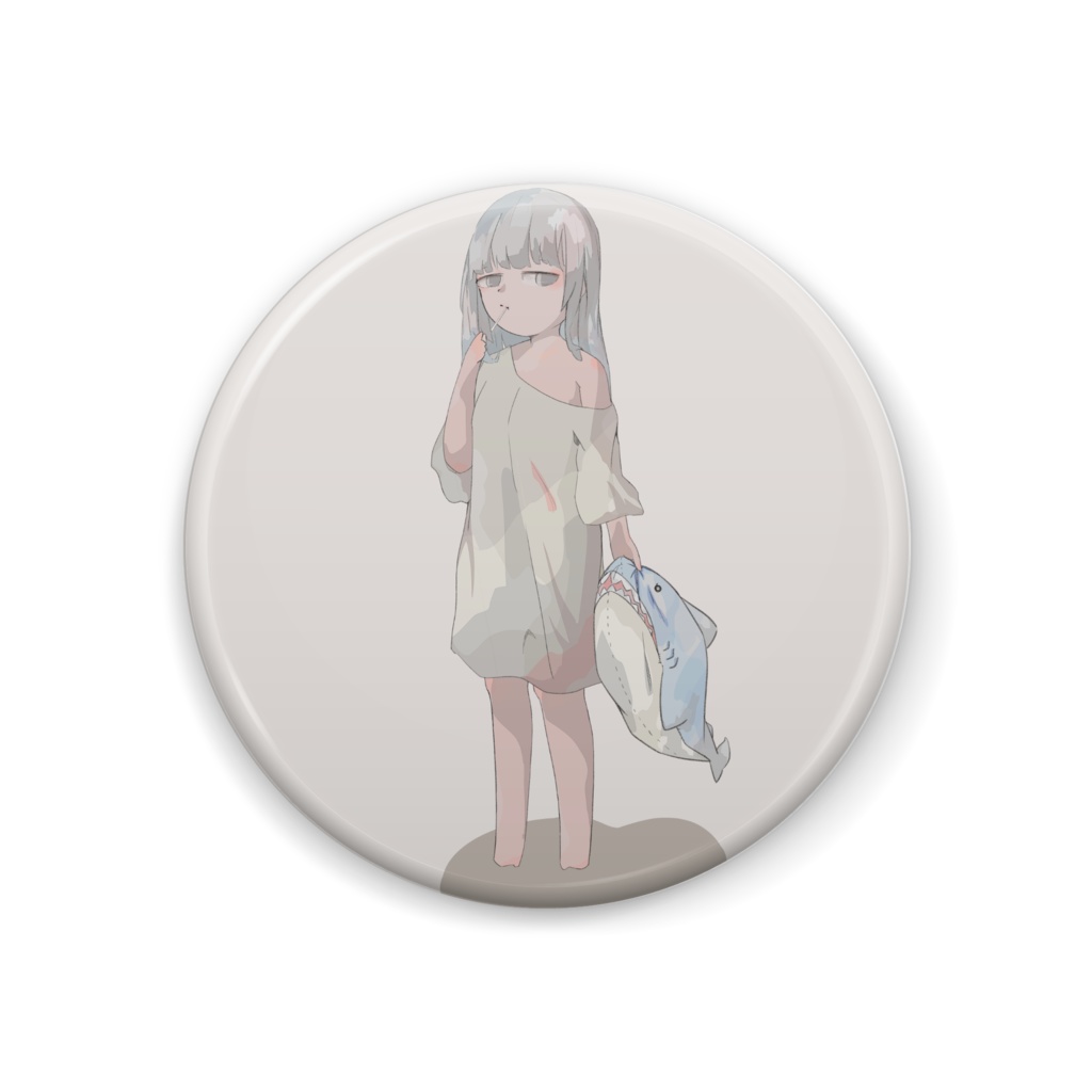 幼女(さめ)。 缶バッジ