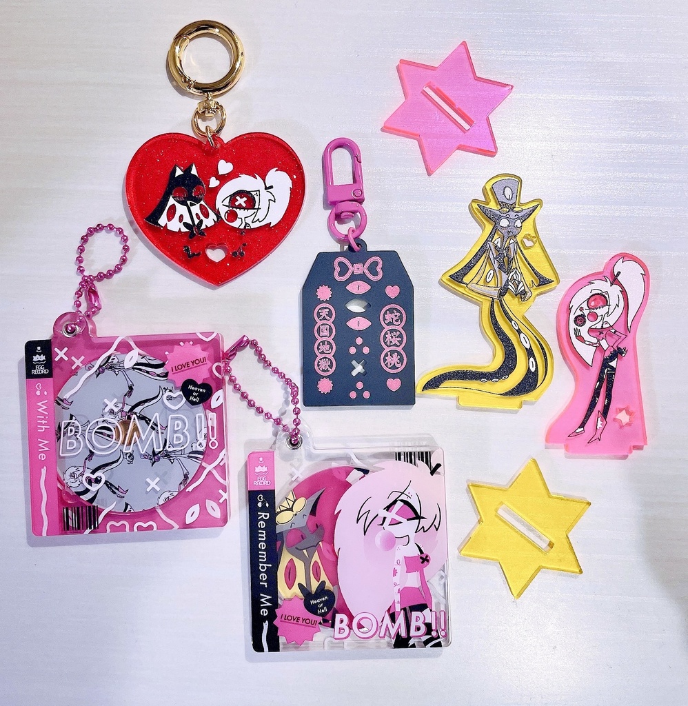 【Cherrisnake】お守り風アクリルキーホルダー