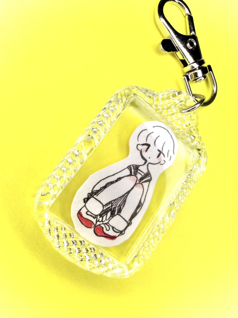原画キーホルダー「セーラーしかく」