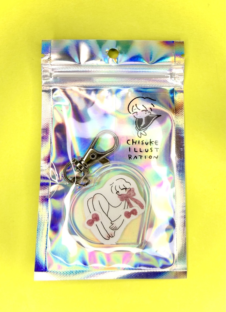 原画キーホルダー「はーとりぼん」