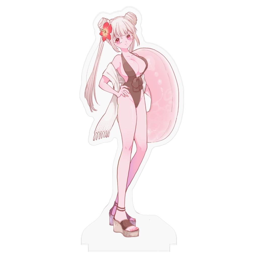 餡寿桃咖🍑水着衣装_アクリルフィギュア