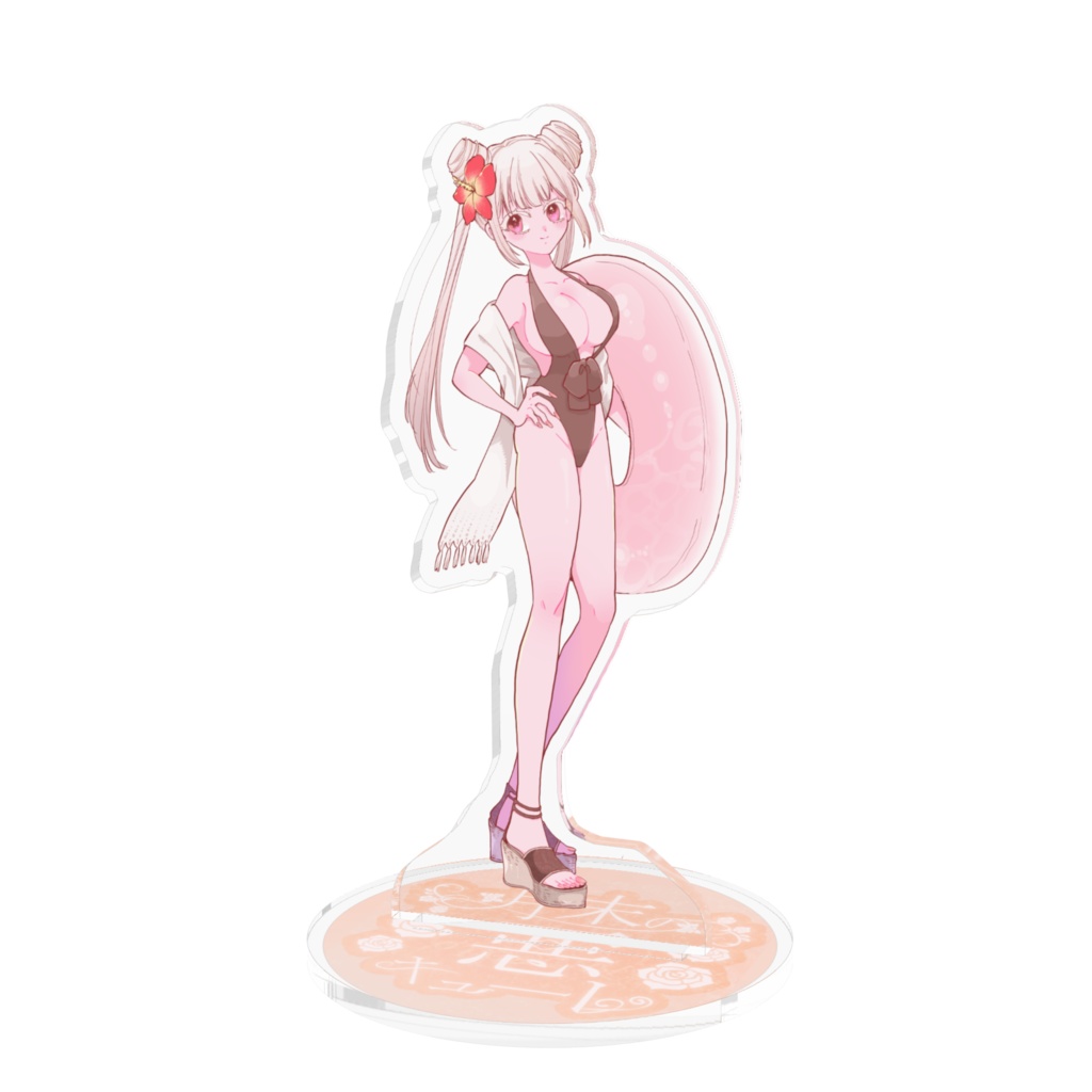 餡寿桃咖🍑水着衣装_アクリルフィギュア