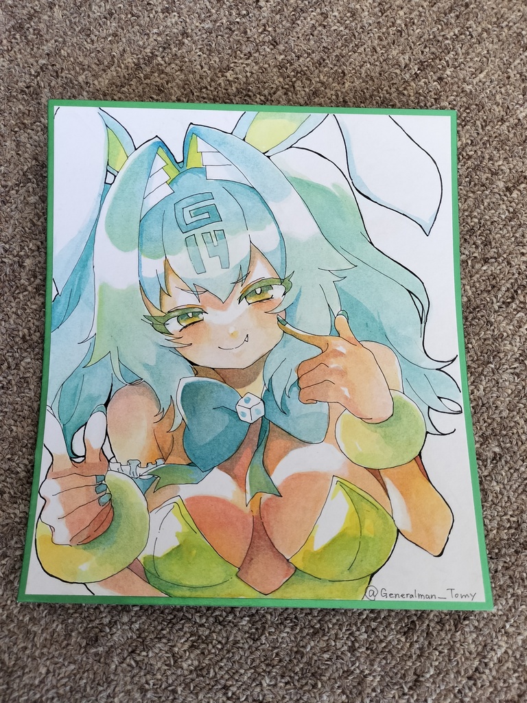 バニーイヨ　色紙