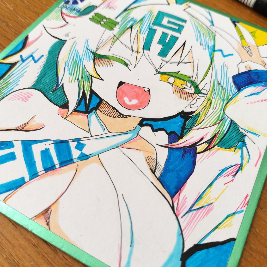 イヨ　ミニ色紙