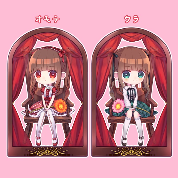 ゆかりんアクリルキーホルダー＋ビックシール付き