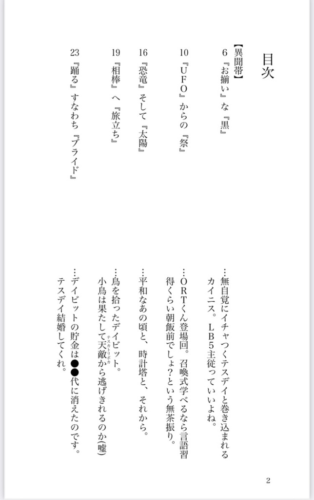 ぶっそうな恋人たち -テスデイドロライ 2023春夏編-