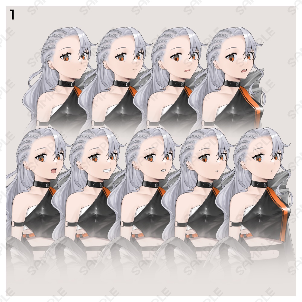 立ち絵素材13 表情全90種+戦闘絵