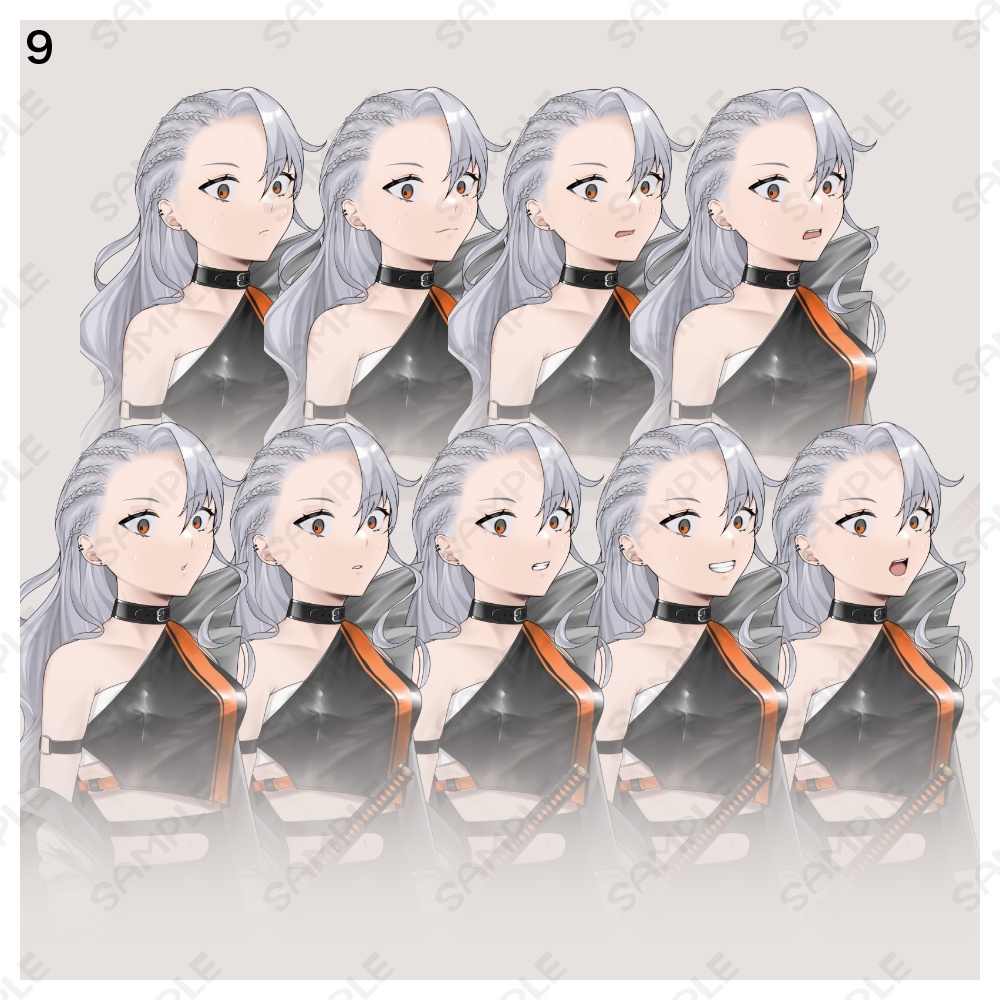 立ち絵素材13 表情全90種+戦闘絵