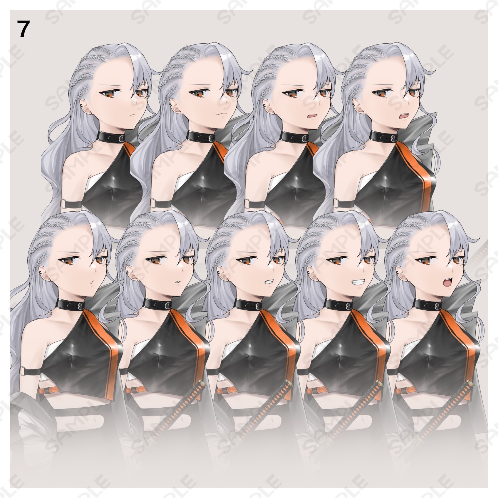 立ち絵素材13 表情全90種+戦闘絵