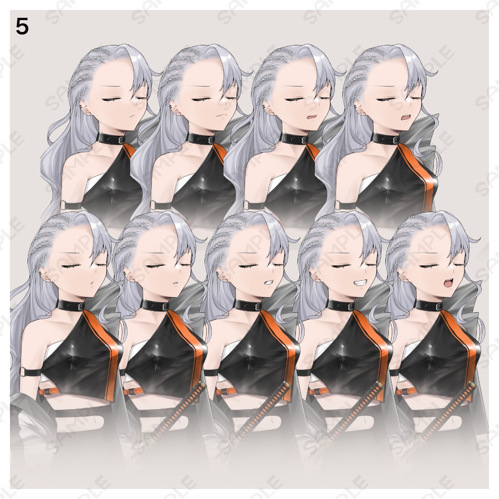 立ち絵素材13 表情全90種+戦闘絵