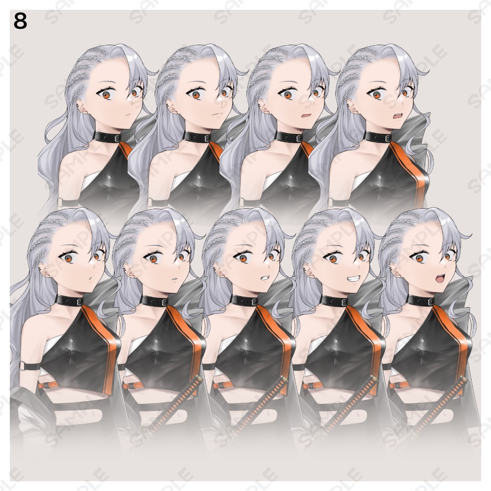 立ち絵素材13 表情全90種+戦闘絵