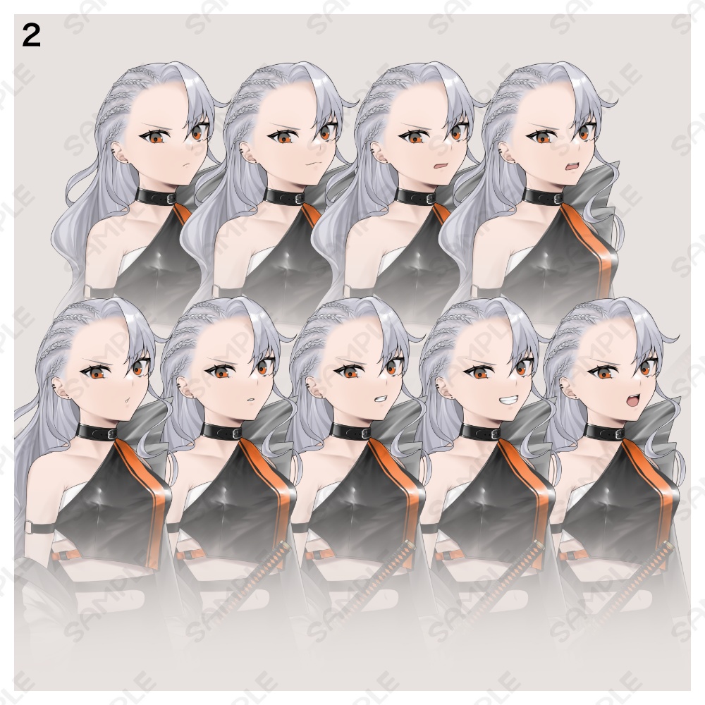 立ち絵素材13 表情全90種+戦闘絵