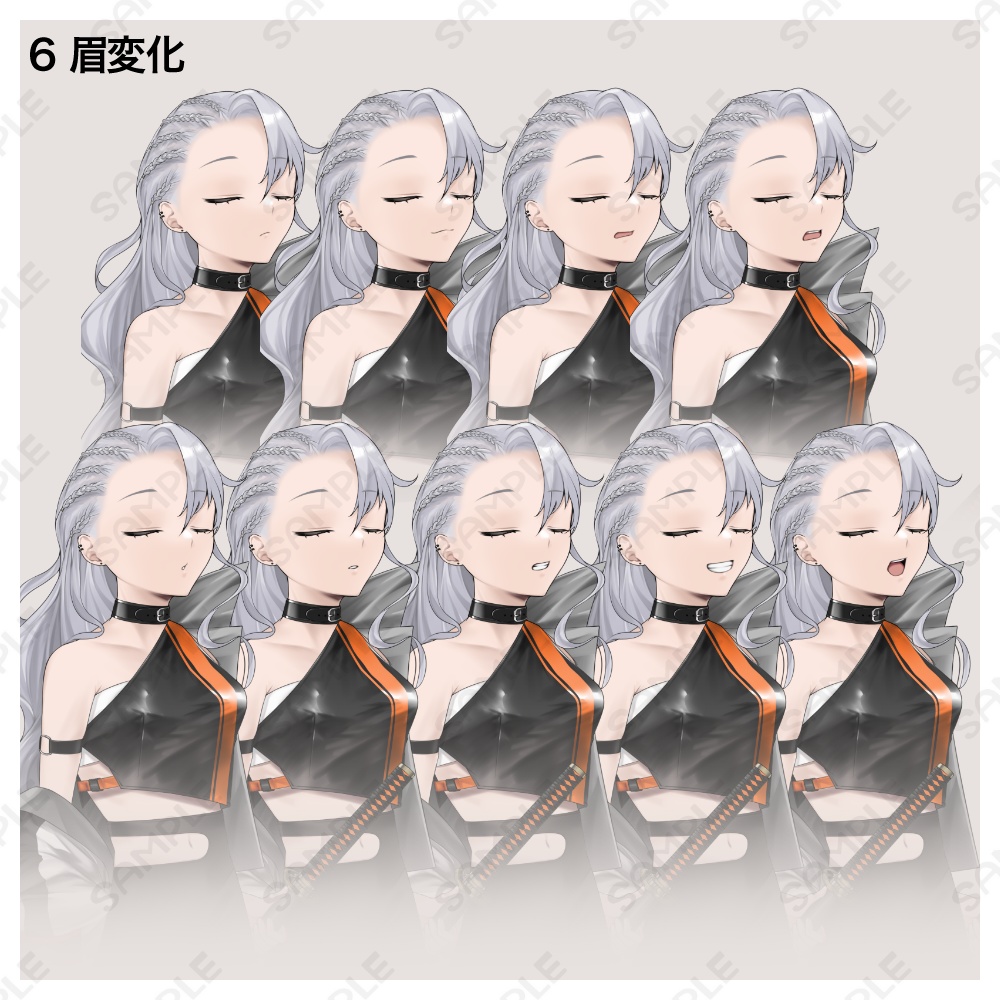 立ち絵素材13 表情全90種+戦闘絵