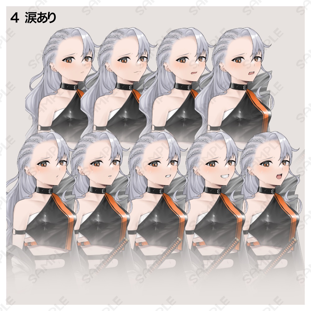 立ち絵素材13 表情全90種+戦闘絵