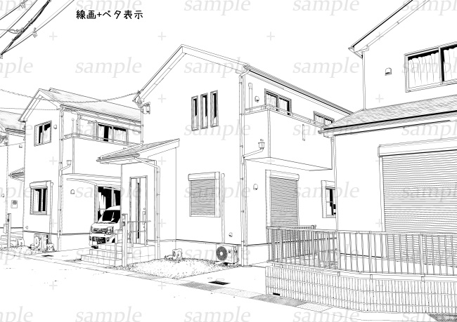 背景素材-住宅1