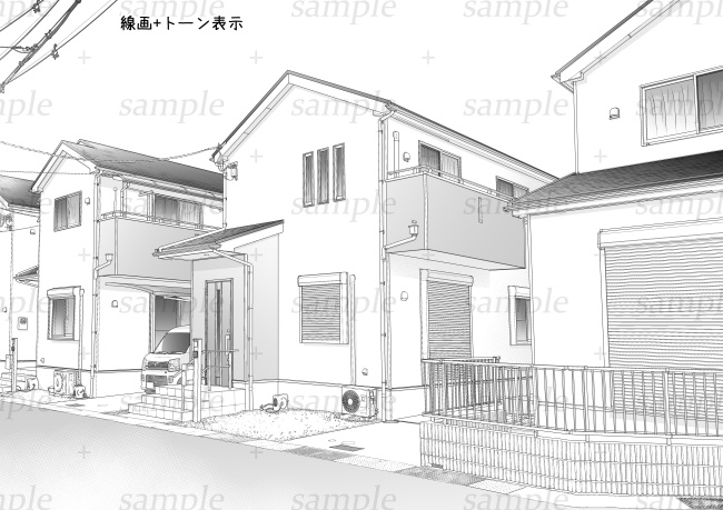 背景素材-住宅1