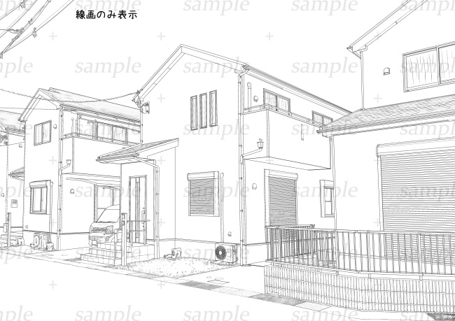 背景素材-住宅1