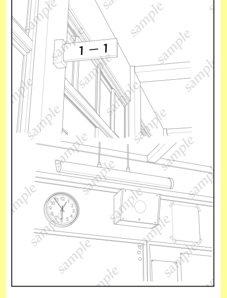 背景素材-すてゴマ・学校編