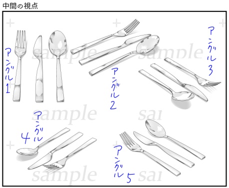 背景素材-カトラリー