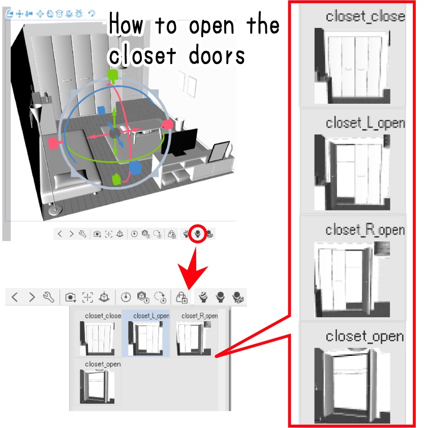 LT変換で楽々作画! 3D素材「room_01」
