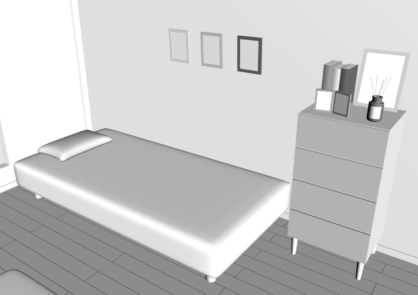 LT変換で楽々作画! 3D素材「room_01」